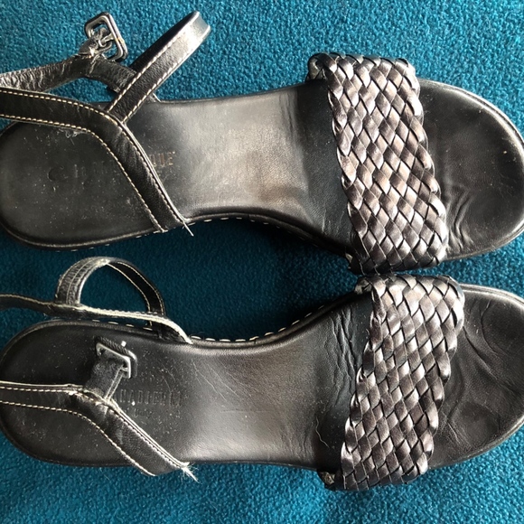 comfortable la canadienne leather wedges - Picture 3 of 8